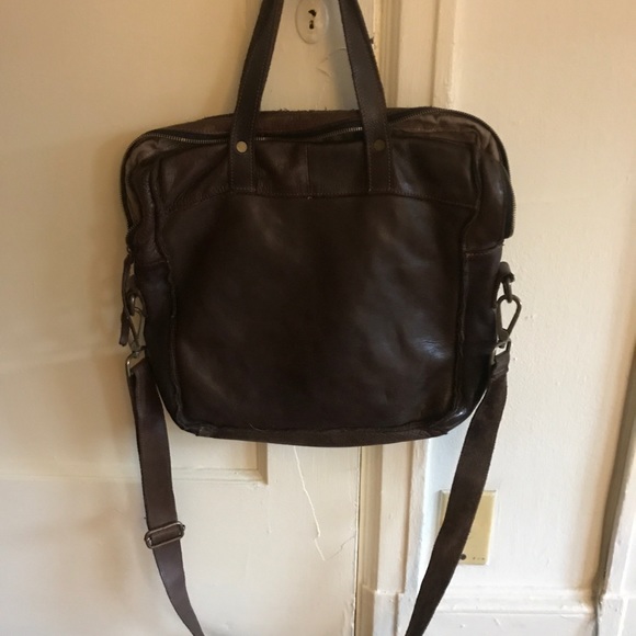 Handmade soft broken in Italian leather handbag. - Picture 4 of 6